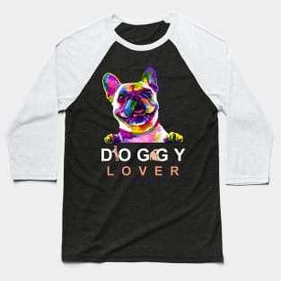 Doggy Lover Pop Art Baseball T-Shirt